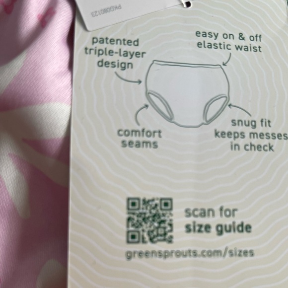 Green Sprouts Girls all-in-one swim diaper
no other diaper/swimsuit needed 6 mon - Picture 2 of 8